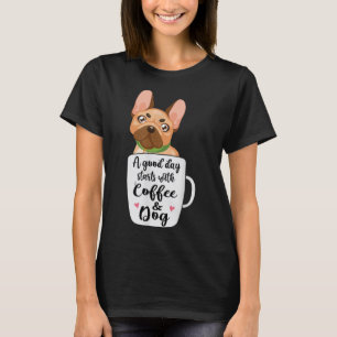 Französischer Bulldog in einer Kaffeetasse Mutter T-Shirt