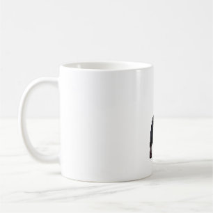 Französischer Bulldog in Tuxedo mit Brille Kaffeetasse