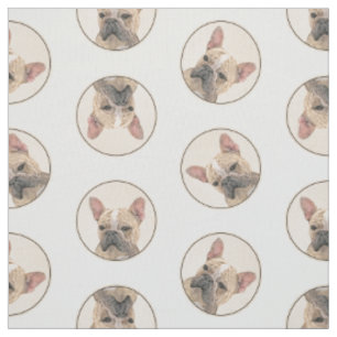 Französischer Bulldog Malerei Fawn Niedlich Origin Stoff