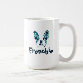 Französischer Bulldog mit bunten Kreisen Kaffeetasse