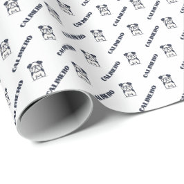 Französischer Bulldog mit dem Namen Wrapping Paper Geschenkpapier