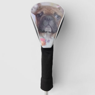 Französischer Bulldog-mit Monogramm Golfkopf Golf Headcover