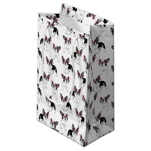 Französischer Bulldog mit rosa Brille Kleine Geschenktüte