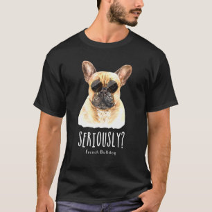 Französischer Bulldog mit Sonnenbrille Hunde Mama T-Shirt