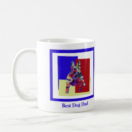 Französischer Bulldog Niedliche Silhouette TRBY Va Kaffeetasse