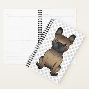 Französischer Bulldog / Niedlicher Hund und Paws Planer