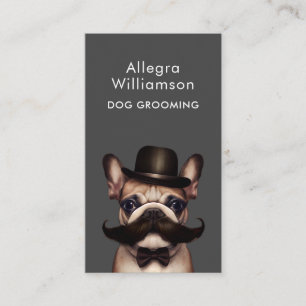Französischer Bulldog Personalisierter Hund Groome Visitenkarte