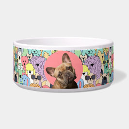 Französischer Bulldog Personalisiertes Foto und Na Napf