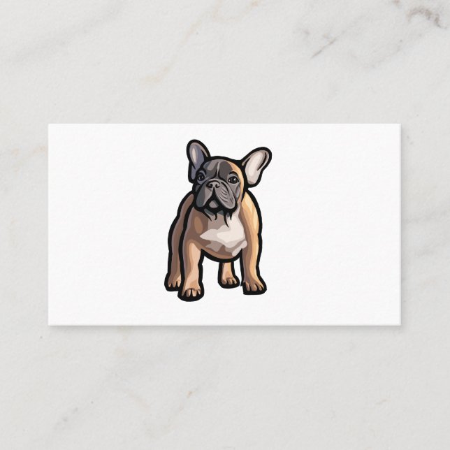 Französischer Bulldog Pet Sitter Visitenkarten Visitenkarte (Vorderseite)