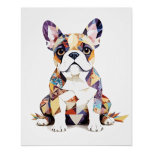 Französischer Bulldog Playful Adorable Fun Joyful Poster