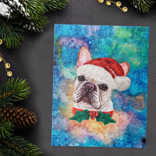 Französischer Bulldog-Rasse Hund Weihnachten