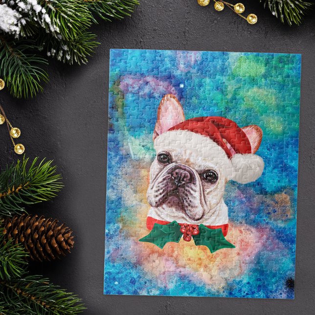 Französischer Bulldog-Rasse Hund Weihnachten (Von Creator hochgeladen)