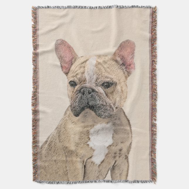 Französischer Bulldog (Sable) Gemälde - Niedlich O Decke (Vorderseite Vertikal)