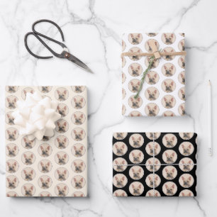 Französischer Bulldog (Sable) Gemälde - Niedlich O Geschenkpapier Set