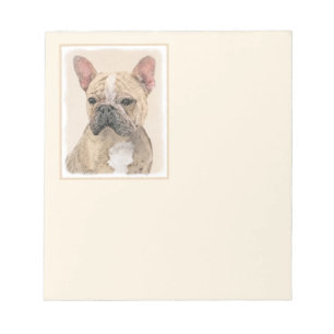 Französischer Bulldog (Sable) Gemälde - Niedlich O Notizblock