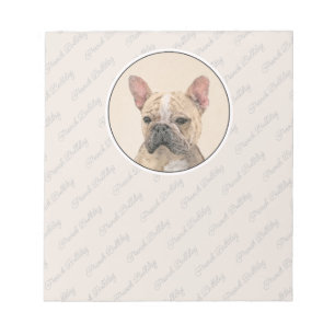 Französischer Bulldog (Sable) Gemälde - Niedlich O Notizblock