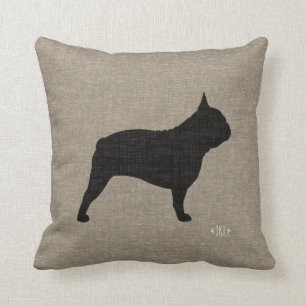 Französischer Bulldog Silhouette Frenchie Hund Dek Kissen