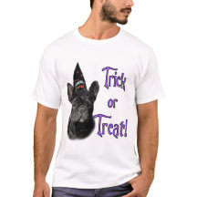 Französischer Bulldog-Trick-oder-Leckerei-T - Shir