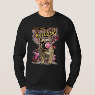 Französischer Bulldog und Candy Frenchie Dog Puppy T-Shirt