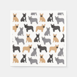 Französischer Bulldog - Wählen Sie Ihre Farbe! Serviette