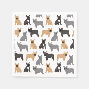 Französischer Bulldog - Wählen Sie Ihre Farbe! Serviette