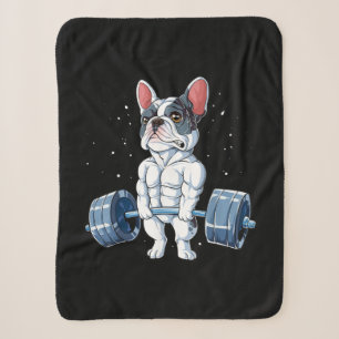 Französischer Bulldog Weightlift Funny Deadlift Gy Sherpadecke