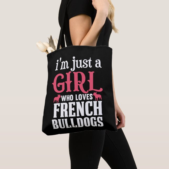 Französischer Bulldog-Zitat Tasche (Von Nahem)