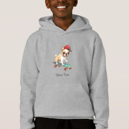 Französischer Bulldogge Kinder Pullover Hoodie