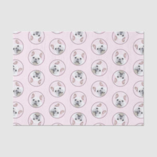 Französischer Bulldogge Malerei Weißes Cream Pet H Seidenpapier