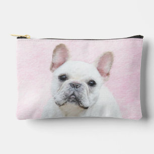 Französischer Bulldogge Malerei Weißes Cream Pet H Zubehörtasche