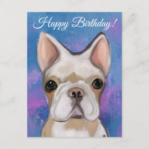 FRANZÖSISCHER BULLDOGGE  POSTKARTE