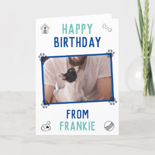 Französischer Bulldoggen-Vater Geburtstag Karte