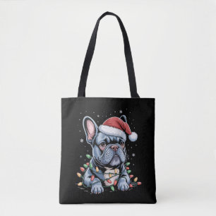 Französischer Bulldoggenliebhaber Frenchie Weihnac Tasche