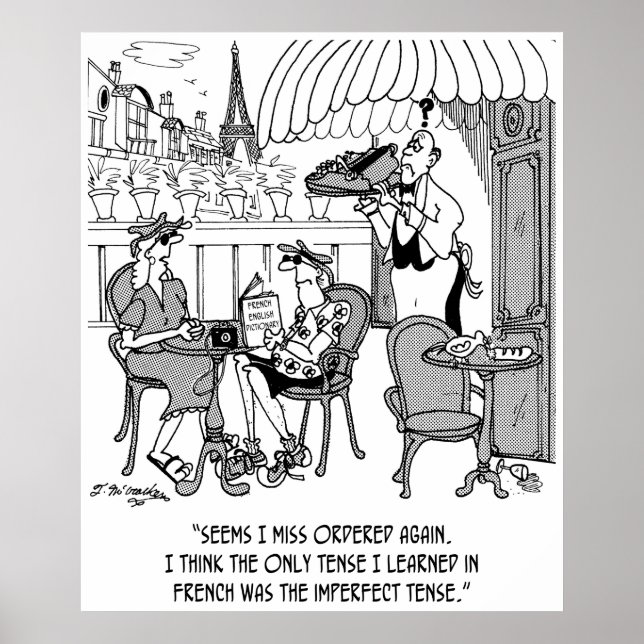 Französischer Cartoon 4932 Poster (Vorne)