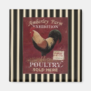 Französischer Country Rooster Poulle Kühlschrankma Magnet