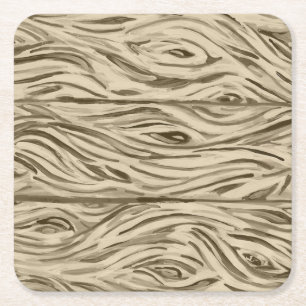 Französischer Eichenbarrel-Untersetzer Rechteckiger Pappuntersetzer