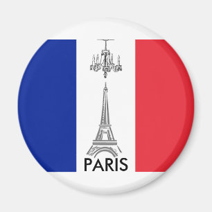 Französischer Flaggen-Eiffelturm Paris-Themen-Magn Magnet