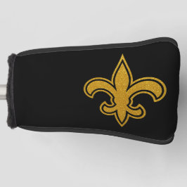 Französischer Fleur De Lis Gold und Schwarz Putter Golf Headcover
