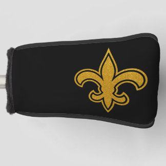 Französischer Fleur De Lis Gold und Schwarz Putter Golf Headcover