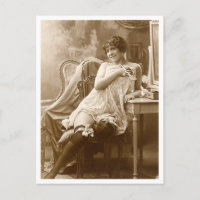 Französischer Flirt - Vintager Pinup