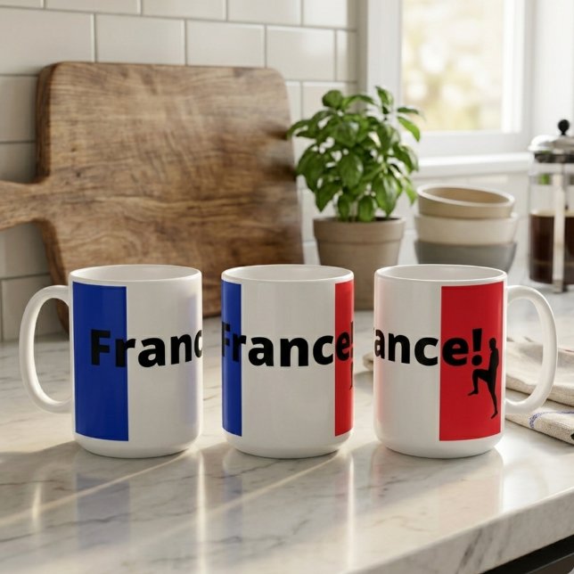 Französischer Fußball Kaffeetasse (Von Creator hochgeladen)
