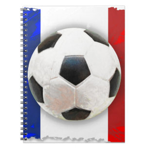 Französischer Fußball Notizblock