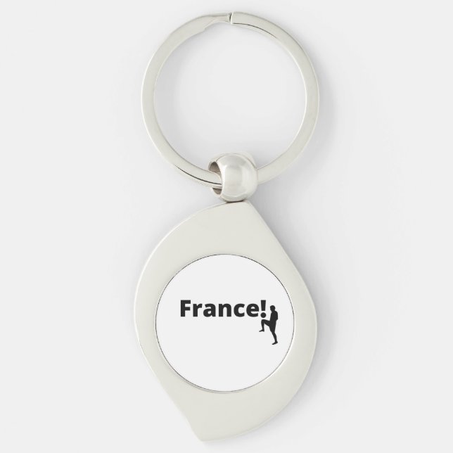 Französischer Fußball Schlüsselanhänger (Vorderseite)