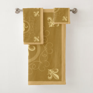 französischer Kaffee Badhandtuch Set