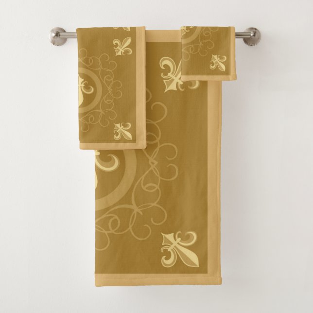 Französischer Kaffee Badhandtuch Set (Insitu)