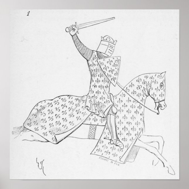 Französischer Knight Poster (Vorne)