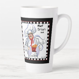 Französischer Koch Latte Tasse Art
