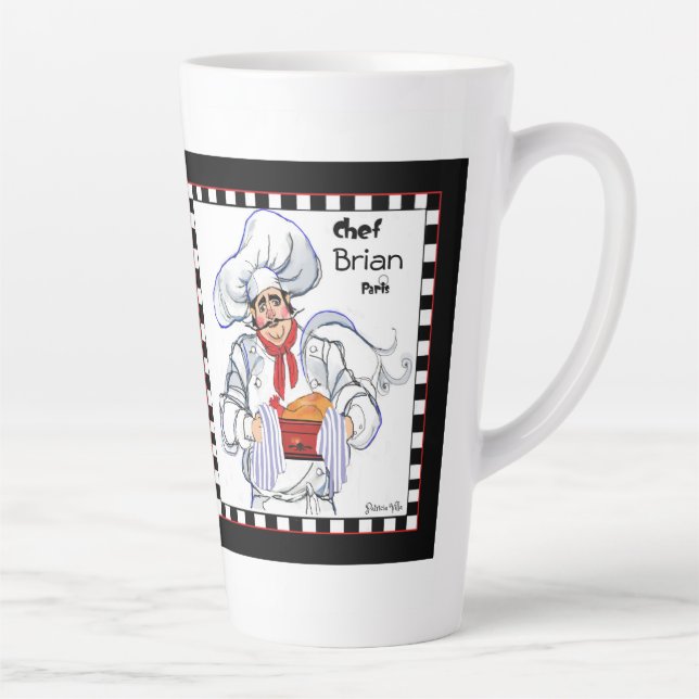 Französischer Koch Latte Tasse Art (Rechts)