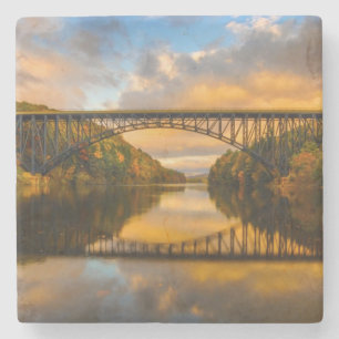Französischer König Bridge im Fall Steinuntersetzer