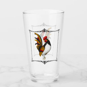 Französischer Landhaus-Hahn Rot Schwarz Gold Glas